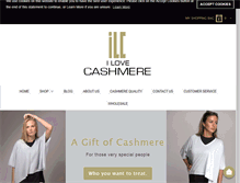 Tablet Screenshot of ilovecashmere.co.uk